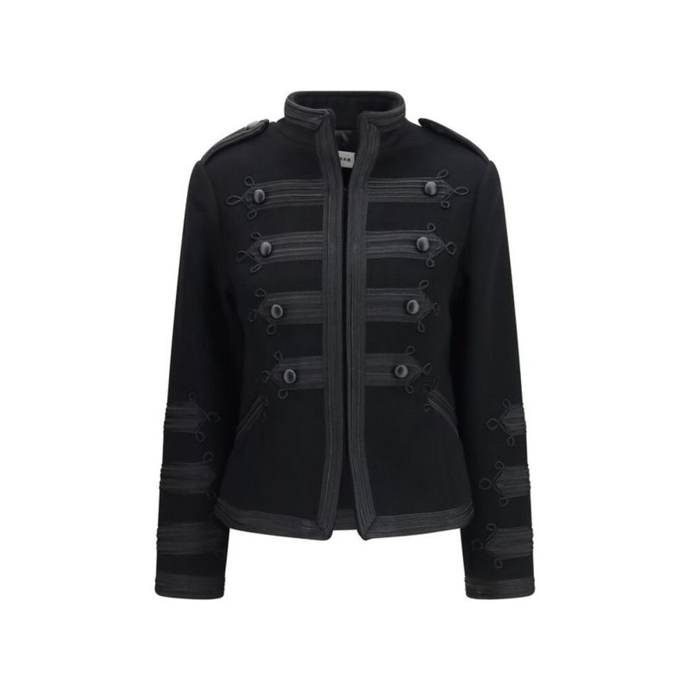 P.A.R.O.S.H. Black Wool Oves Aries Women's Jacket